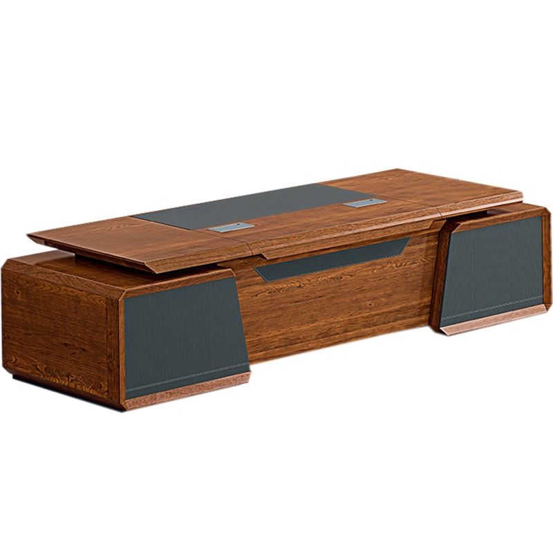 迪欧现代新中式2.8米办公桌主管桌老板桌大班台EAF-01D28-1