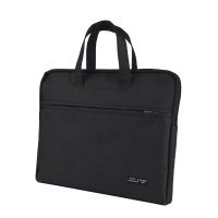 正彩(ZNCI)商务公文包手提电脑包双层文件袋牛津布事务包多功能会议包档案收纳袋 1436黑色