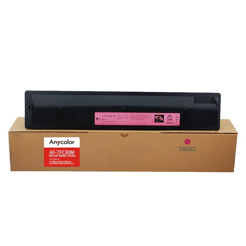 欣彩 T-FC30C粉盒 AF-TFC30M红色 3K适用东芝TOSHIBA 2051c 2551c 2050c 复合机