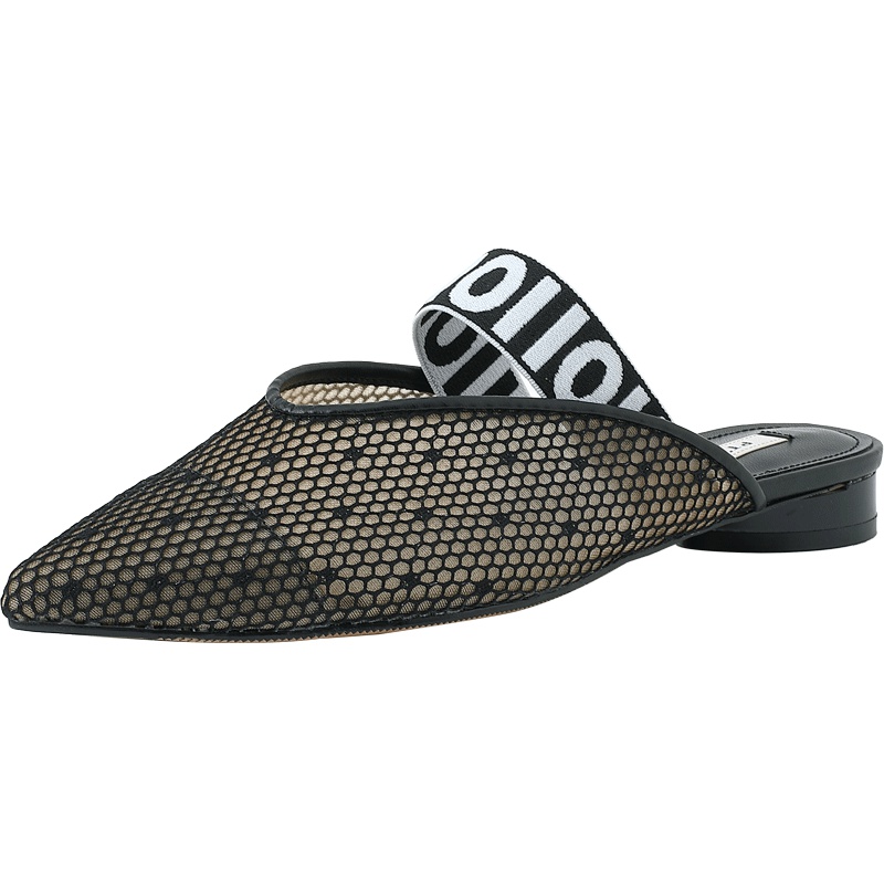 百田森夏新拖鞋女外穿包头平底时尚百搭红镂空防滑夏季女鞋