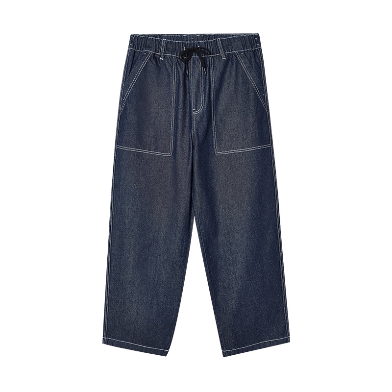 A21春季2021新款男装 宽松牛仔裤阔腿长裤男士百搭潮牌男裤子时尚