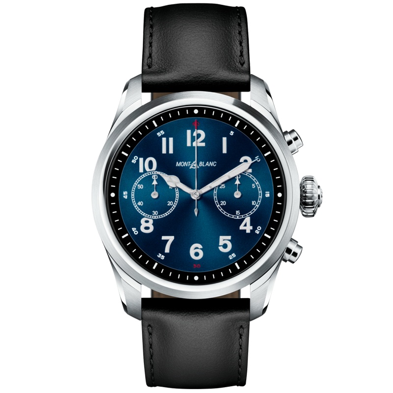 万宝龙(Montblanc)手表SUMMIT 2系列精钢表壳皮带智能男士手表U0123850