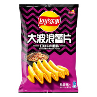 乐事大波浪红烧牛肉面味70g 袋装薯片