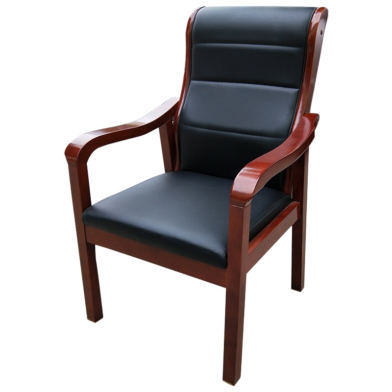 衡爵 办公椅 45*45*95cm 油漆实木椅 办公会议会客椅