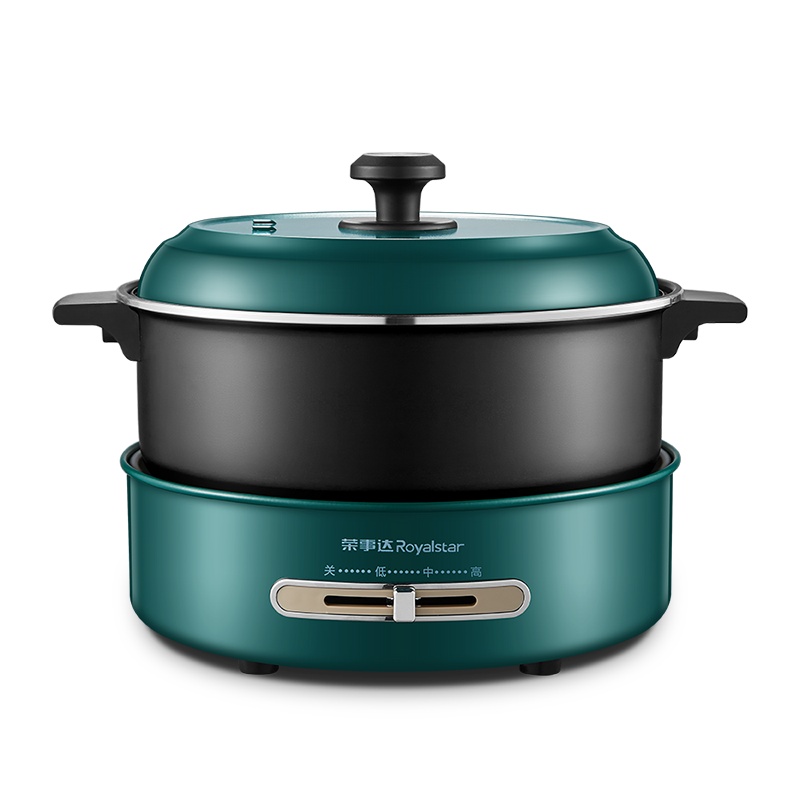 荣事达(Royalstar)电火锅RHG-50FG 国潮火锅多功能电煮电炖电热锅家用多用途5L大容量煎烤电炒锅分体不粘锅