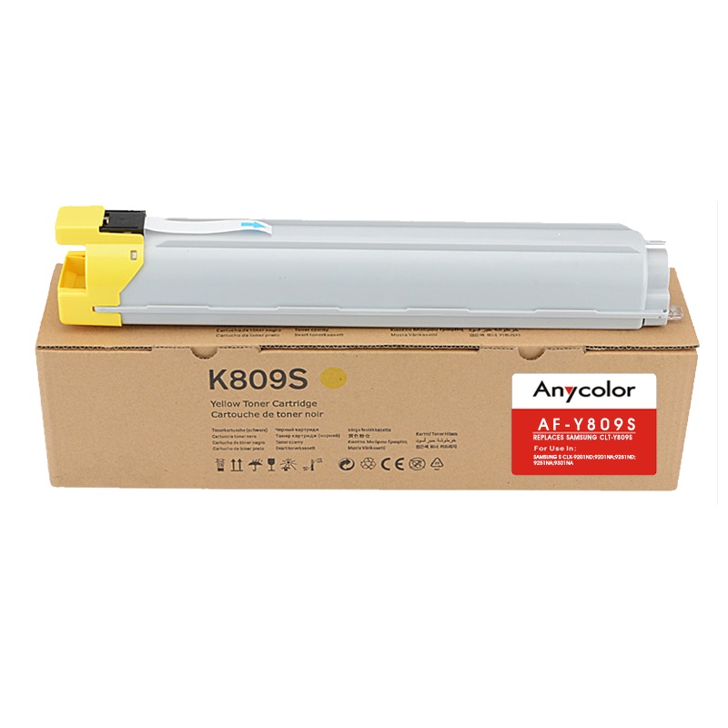 欣彩（Anycolor）CLT-Y809S墨粉盒 AF-Y809S黄色 适用三星Samsung S CLX-9201ND