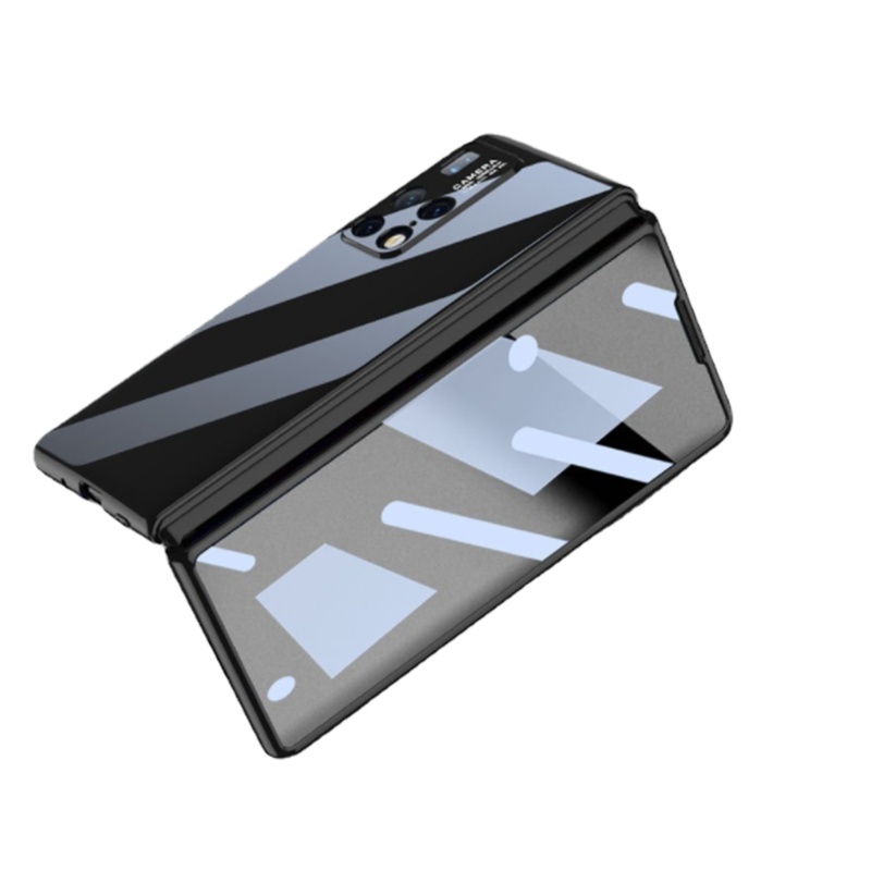 VMONN新款壳膜一体适用于华为matex2手机壳折叠屏uv亮面白色防摔保护套