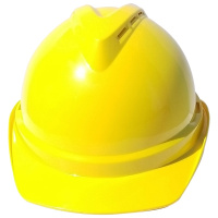 海斯迪克 HK-763 安全认证绝缘安全帽ABS 可印字 工程施工 工业建筑防砸抗冲击保护头盔/v型黄色透气