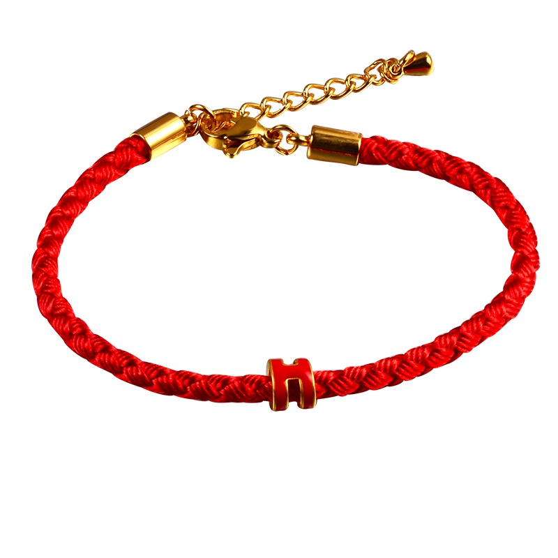 黄金码头3D硬金H足金999手串小孩儿童送女友表白送爱人手链礼物