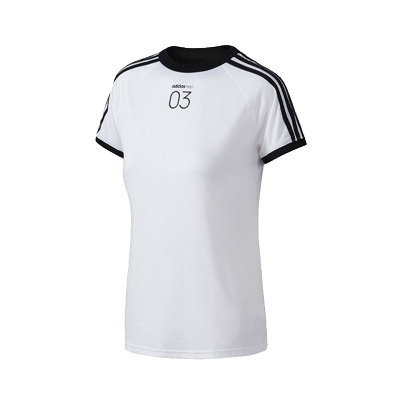 adidas阿迪达斯NEO女装休闲运动短袖T恤CV9605