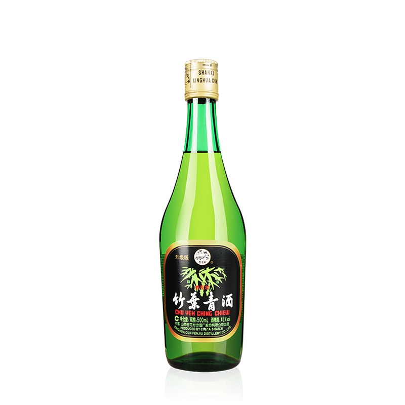 汾酒 出口竹叶青 45度 500ml 单瓶装 清香型白酒
