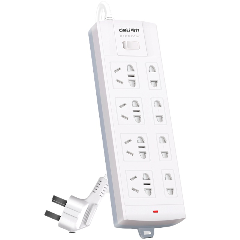 得力(deli)公牛GN-B2330 6位总控全长5米电源线