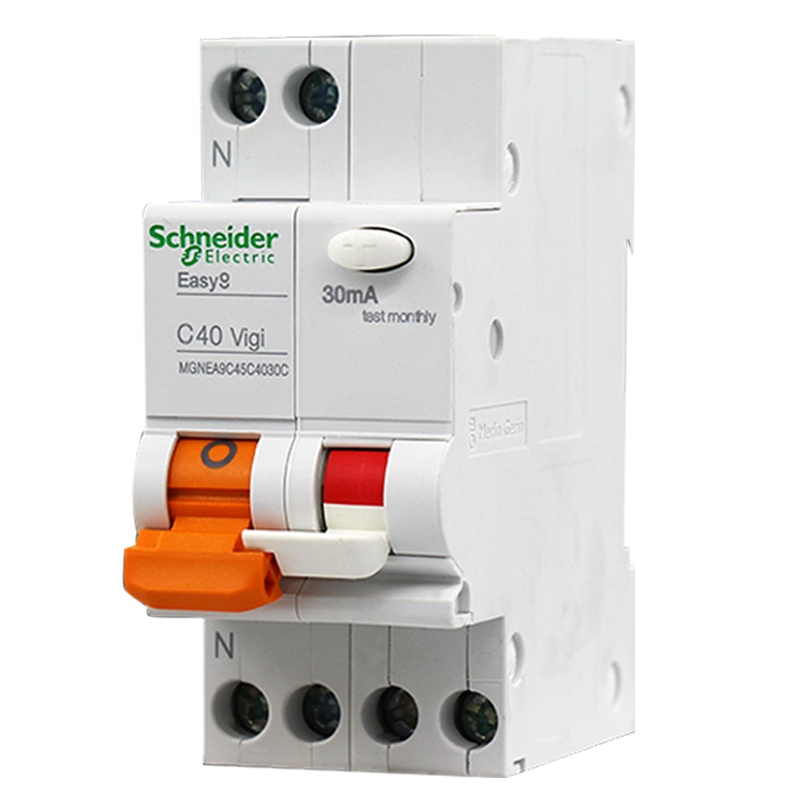 施耐德电气（Schneider Electric）漏电保护器 E9系列1P+N双进双出 DPN40A带漏保空气开关