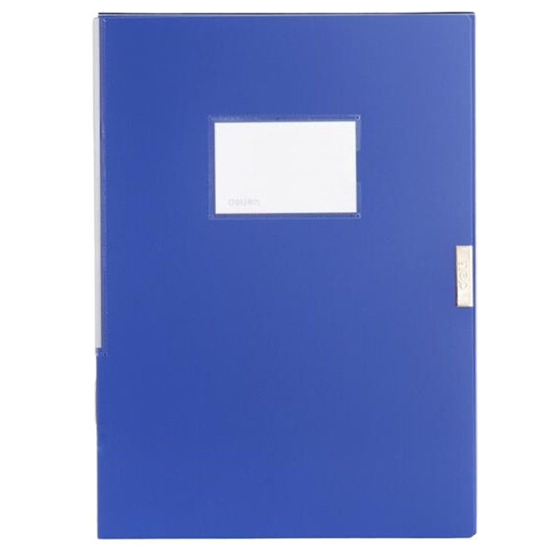 得力(deli)5683 ABA系列档案盒 A4/55mm 蓝色 10个