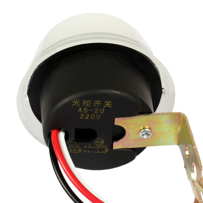户外防雨型光控开关AS-20 自动光感应开关延时智能路灯控制器220V(10个装)企业定制单