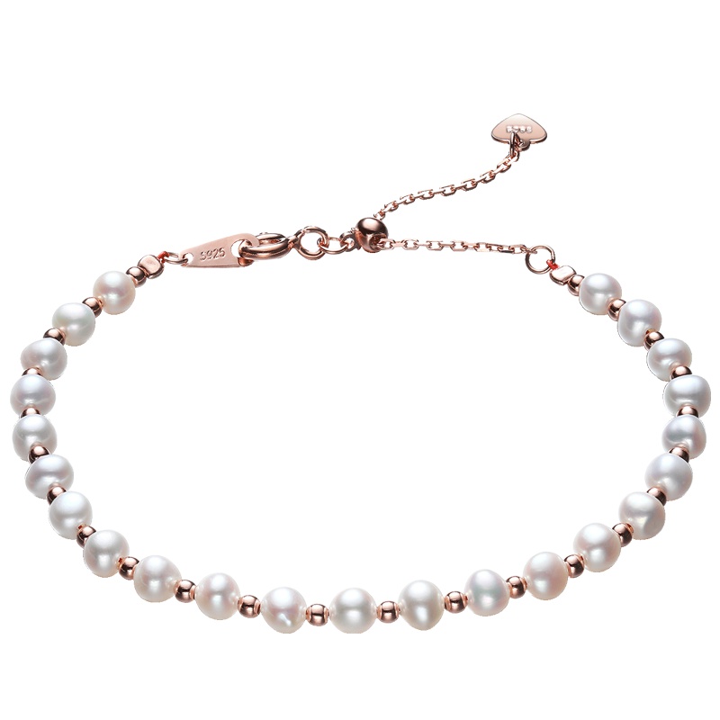 佰色传情(BRIR) S925银淡水珍珠时尚气质百搭正品手链