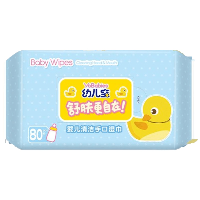 家柏饰(CORATED)儿湿巾纸80抽*4大包湿纸巾儿童手口专用实惠