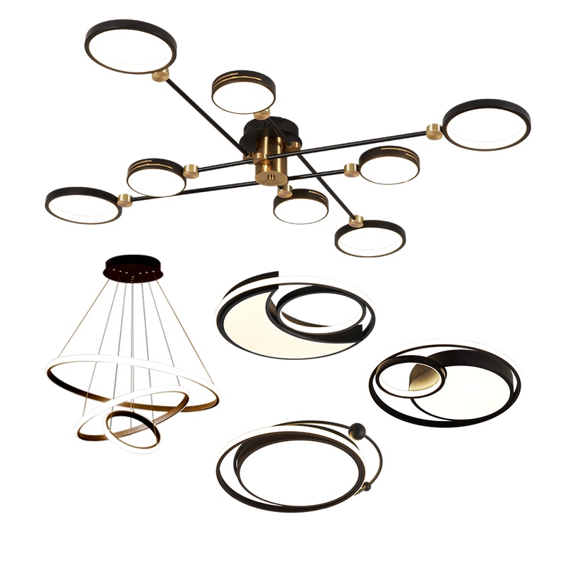 辛羽轻奢北欧客厅灯具现代简约吊灯大气创意灯饰温馨创意卧室餐厅全屋灯具套餐组合个性网红款2021年新款