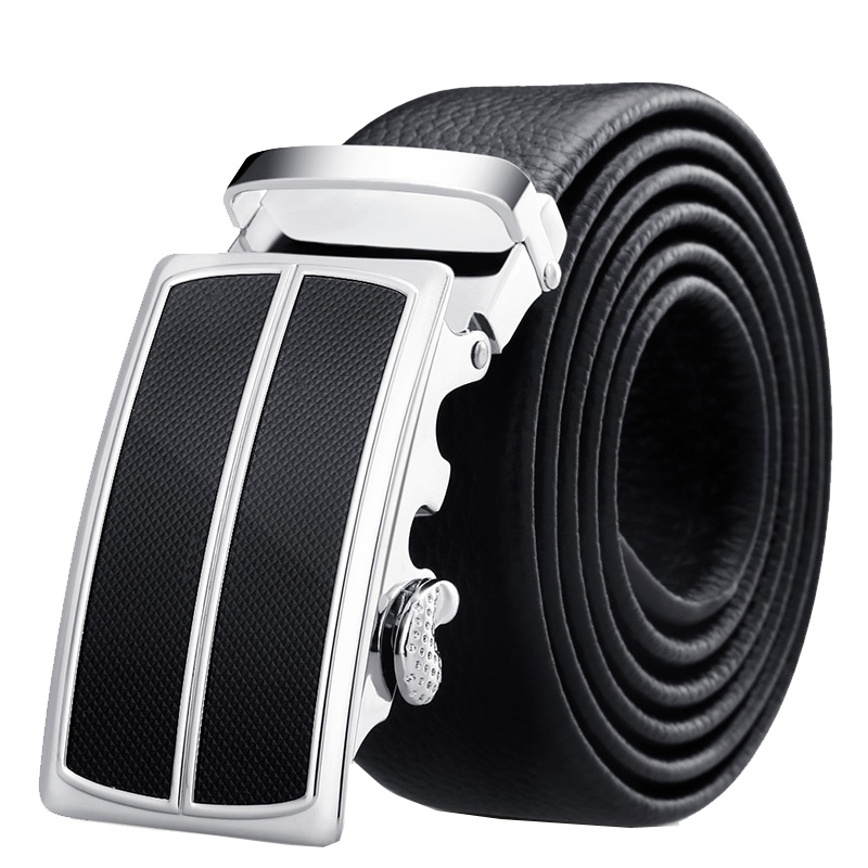 牛当家(CattleOWN)皮带男真皮自动扣牛皮腰带男青年中年头层牛皮休闲裤带男士