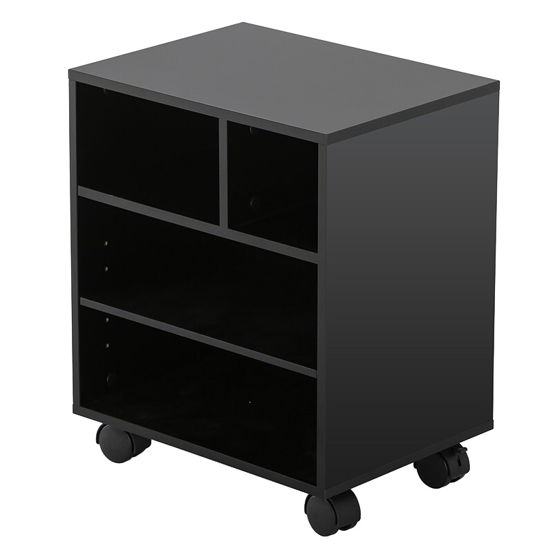 [一鹏]木质打印机柜办公可移动文件柜A4纸资料矮柜收纳置物架