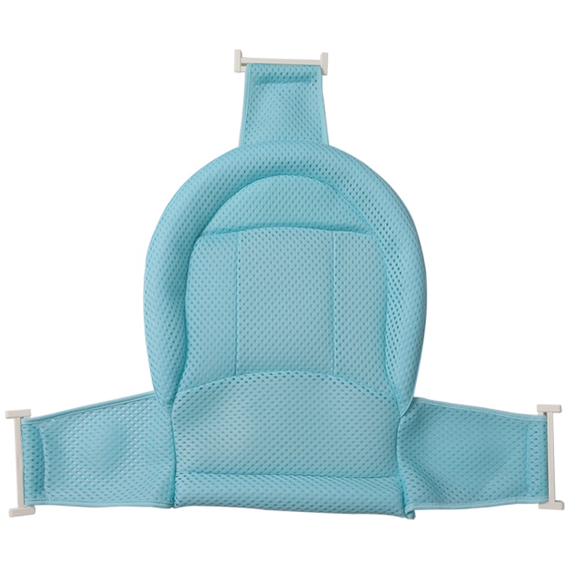 世纪宝贝(babyhood)婴儿沐浴网床防滑浴床搭配洗澡盆折叠浴盆使用 天蓝色