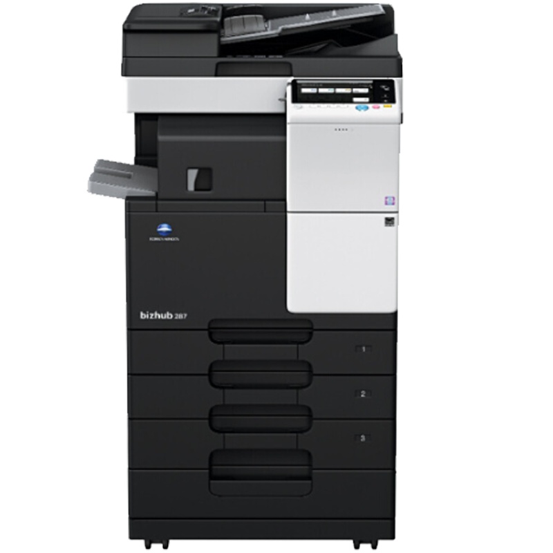 柯尼卡美能达(KONICA MINOLTA)287 A3黑白多功能复合一体机 双面输稿器+四纸盒+工作底柜