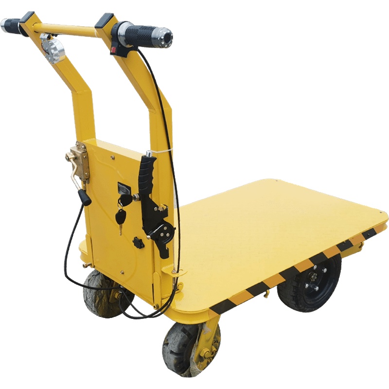 定制电动平板车搬运车法耐工地四轮电瓶车仓库拉货小推车拖车手推车载重王
