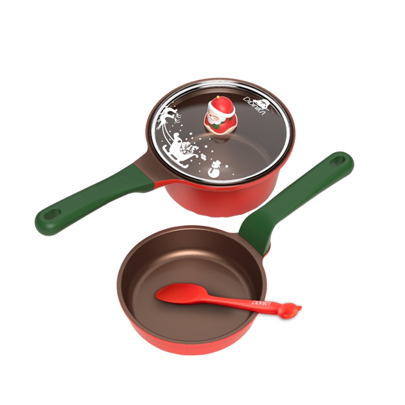 迪迪尼卡一禅小和尚宝宝辅食锅婴儿煎煮一体多功能陶瓷不粘小奶锅