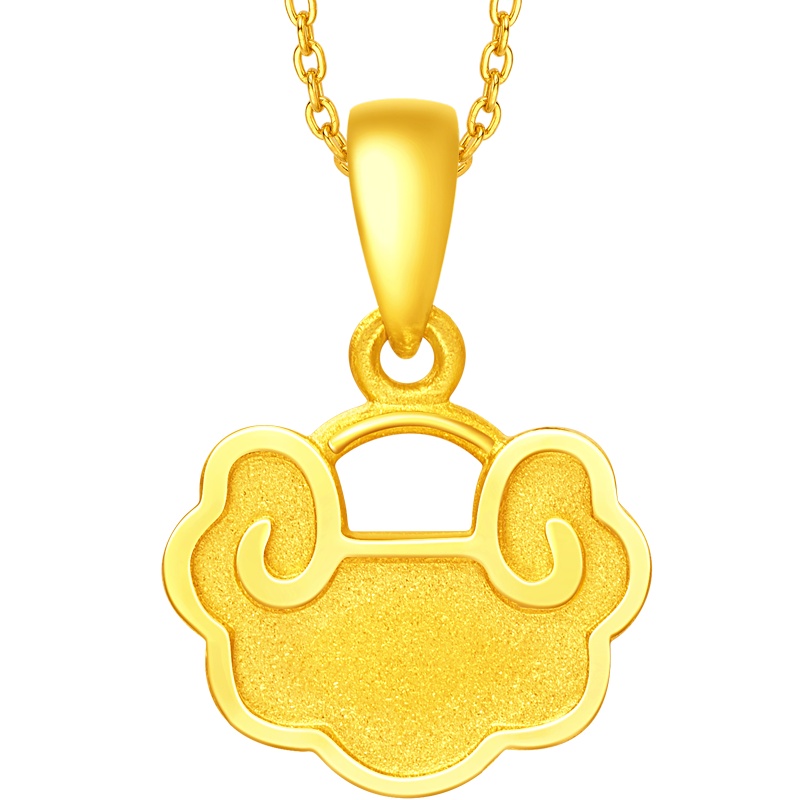 周大福纳福锁包足金金饰品吊坠计价 EOF50（工费78元)