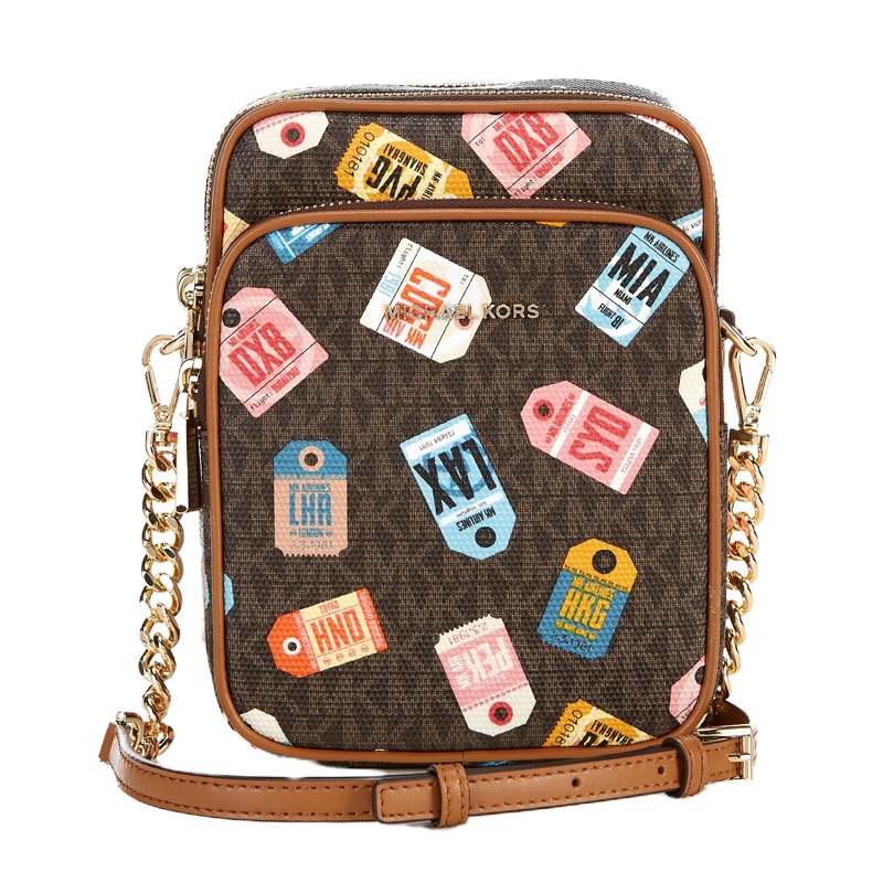 Michael Kors 迈克·科尔斯 女士斜挎包 32T0GJ6C6O-BROWNMULTI