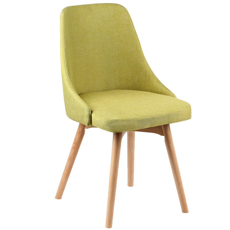 卡里鳄榉木腿布艺靠背椅子KLE—JMJ02休闲椅子靠背椅