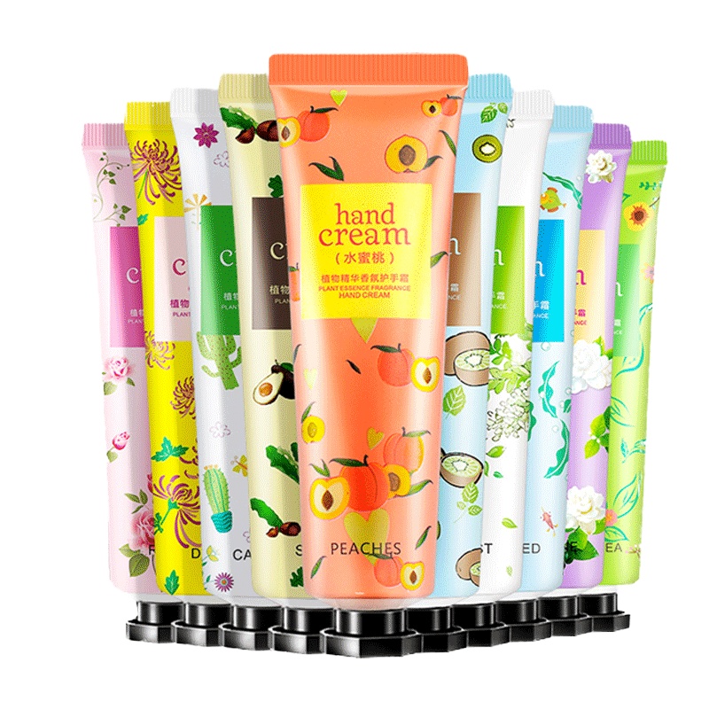 滋润植物精华护手霜10只 补水保湿滋润死皮嫩手 采萃紧肤淡皱润手霜 适合各种肤质