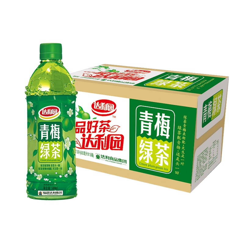 达利园 青梅绿茶 500ml*15瓶 整箱