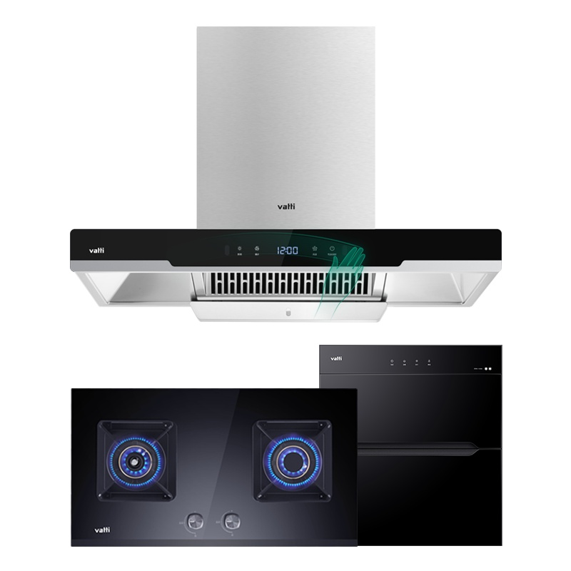 华帝(vatti)20m³吸力厨电套装欧式i11139+53BF+3030天然气烟灶套餐燃气消毒柜三件套抽油烟机燃气灶具