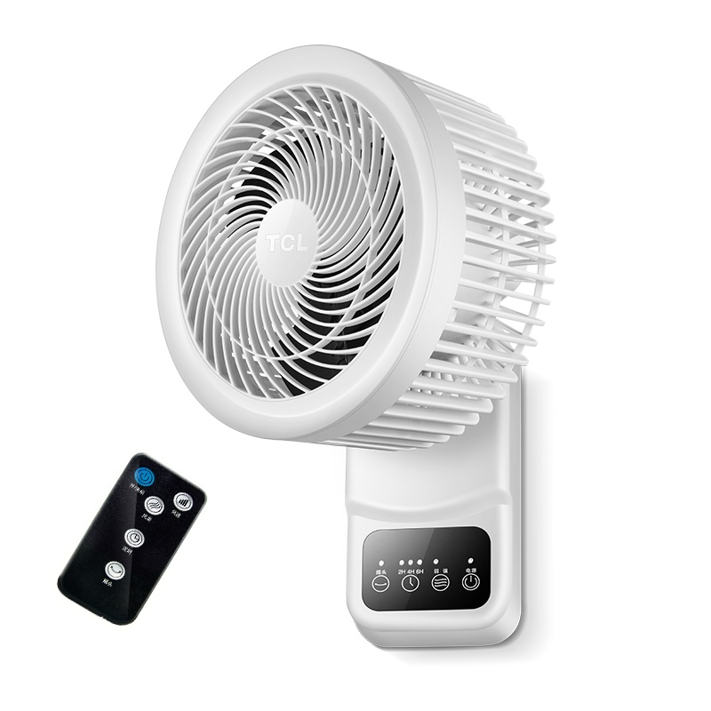 TCL壁扇免打孔挂壁扇智能遥控厨房客厅摇头定时轻音低噪广角摇头电风扇TFB18-21ARD