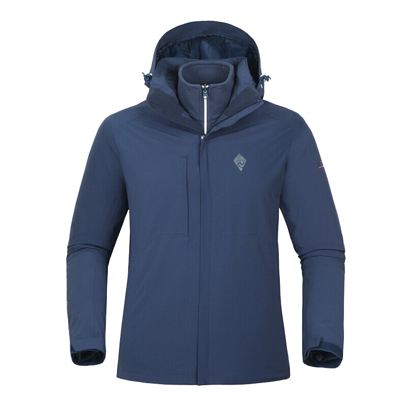 诺诗兰（NORTHLAND） 诺诗兰三穿冲锋衣男秋冬户外保暖透气休闲外套 GS065519