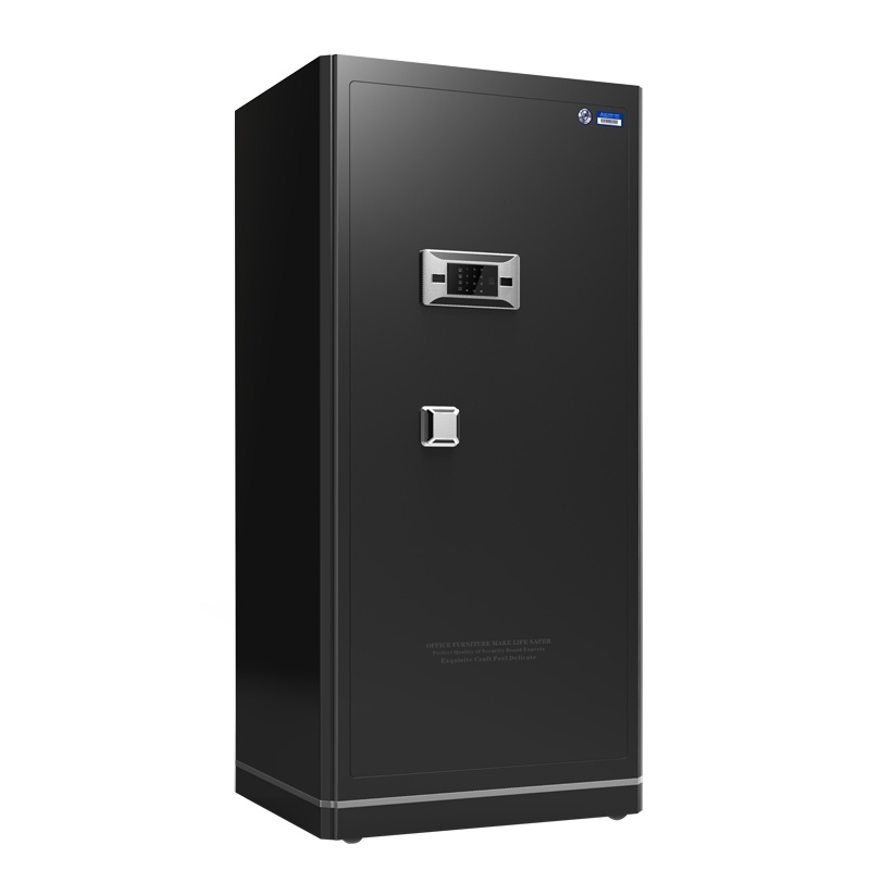 [红心家居]指纹密码锁钢制防盗实心门板保险柜办公家用保险箱