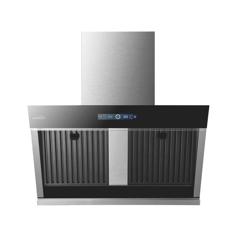 约克YORK智能低空近吸油烟机YK-Y8 侧吸式不锈钢设计 一级能效触摸控制