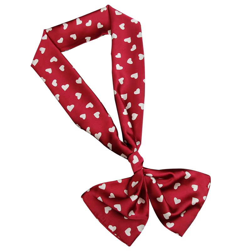 上海故事细窄长条小丝巾女秋冬季薄款脖子领巾韩国绑包包缠带丝带