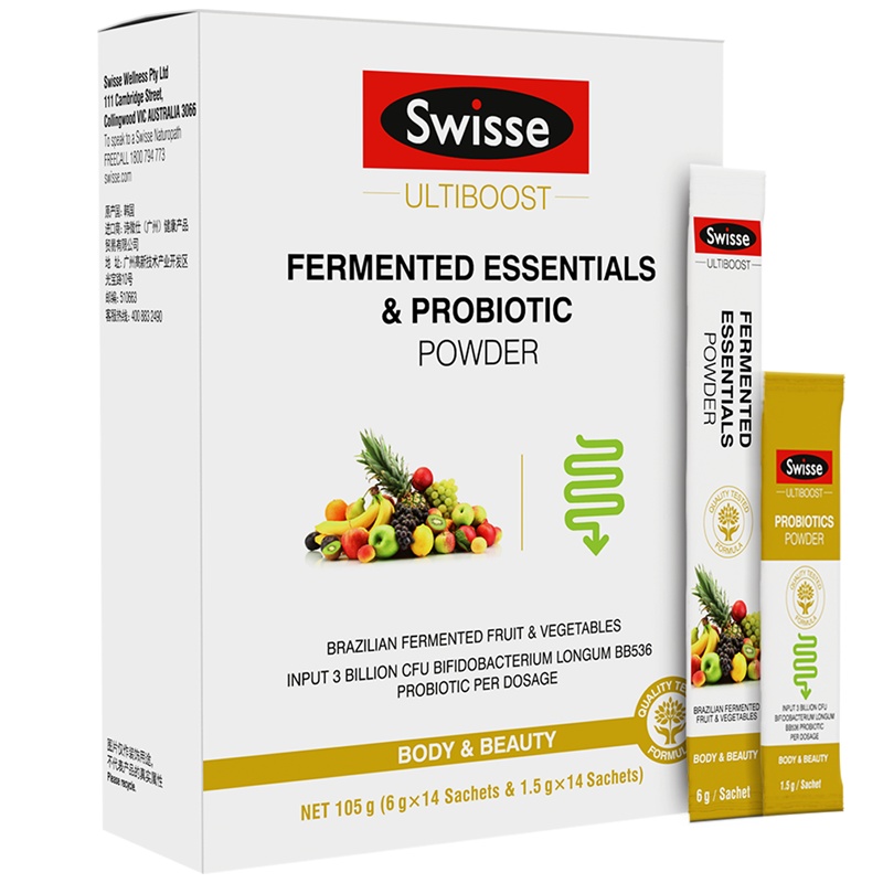 swisse斯维诗酵素益生菌固体饮料大人调节胃部不适粉