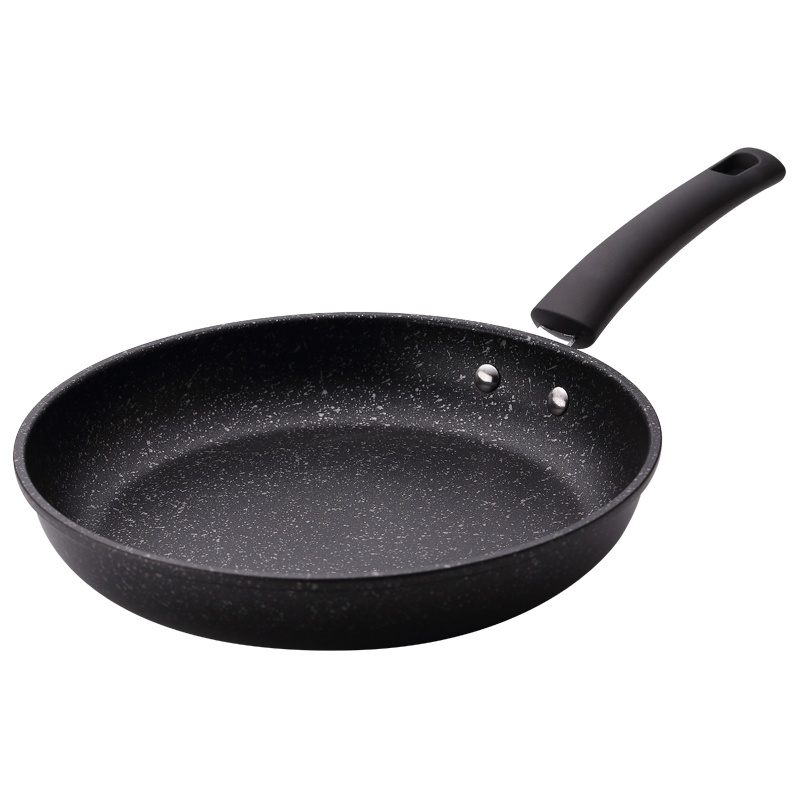 PFT-8046 麦饭石炫彩不粘煎炒锅26CM麦饭石不粘锅 一檫即净 加厚精铁锻造 锅身结实 轻烟少油健康不粘