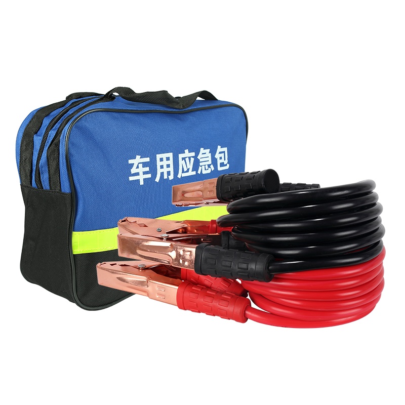 朋安电瓶搭火线借电线加厚加粗3.6米打火线搭电线配收纳包过江龙连接线搭线电瓶夹汽车应急救援套餐5