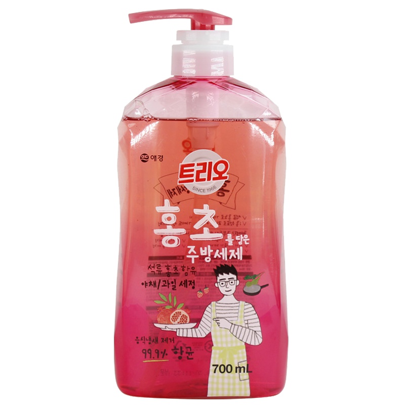爱敬TRIO 韩国进口石榴醋果蔬餐具洗洁精700ml