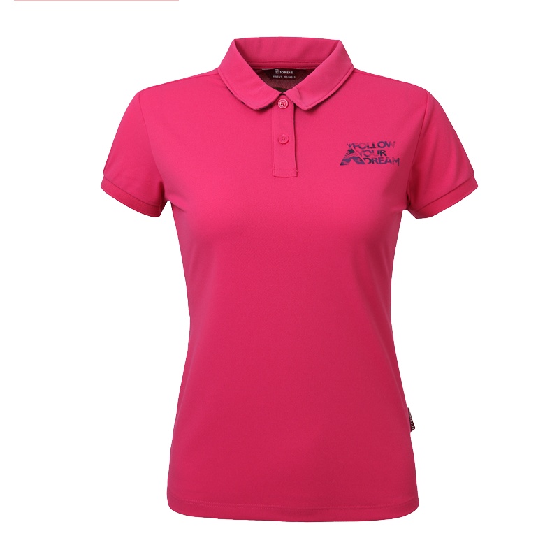 探路者（TOREAD）户外款休闲POLO衫短袖透气女式T恤TAJF82728