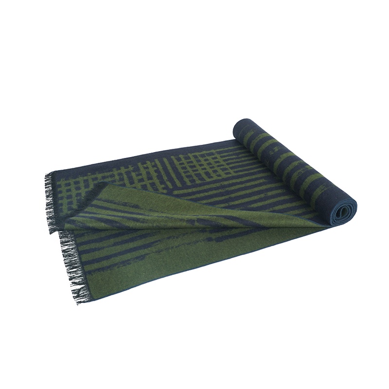 桑柏 真丝绒加厚长款围巾桑蚕丝男士围脖礼品礼盒装