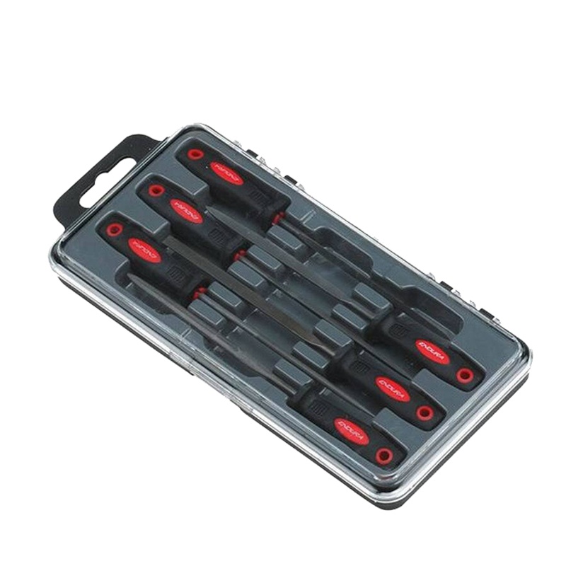 力易得(ENDURA)6件套什锦锉 带柄锉刀 5x180mm E9035