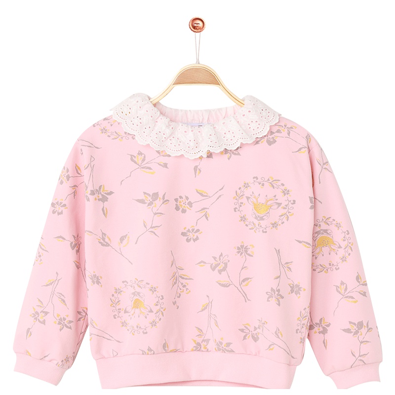 铅笔俱乐部童装2019秋装新款女童T恤中大童休闲上衣儿童长袖T恤