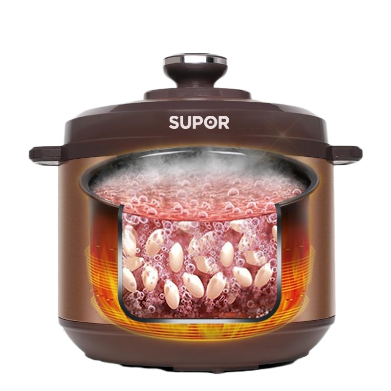 苏泊尔(SUPOR)电压力锅家用双胆高压锅大容量电压力饭煲5升SY-60YC502D