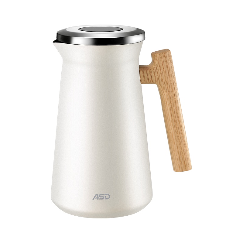 《安家》同款-爱仕达304不锈钢1.0L倾木保温壶家用办公暖水瓶便携热水壶大容量RWS10P8WG