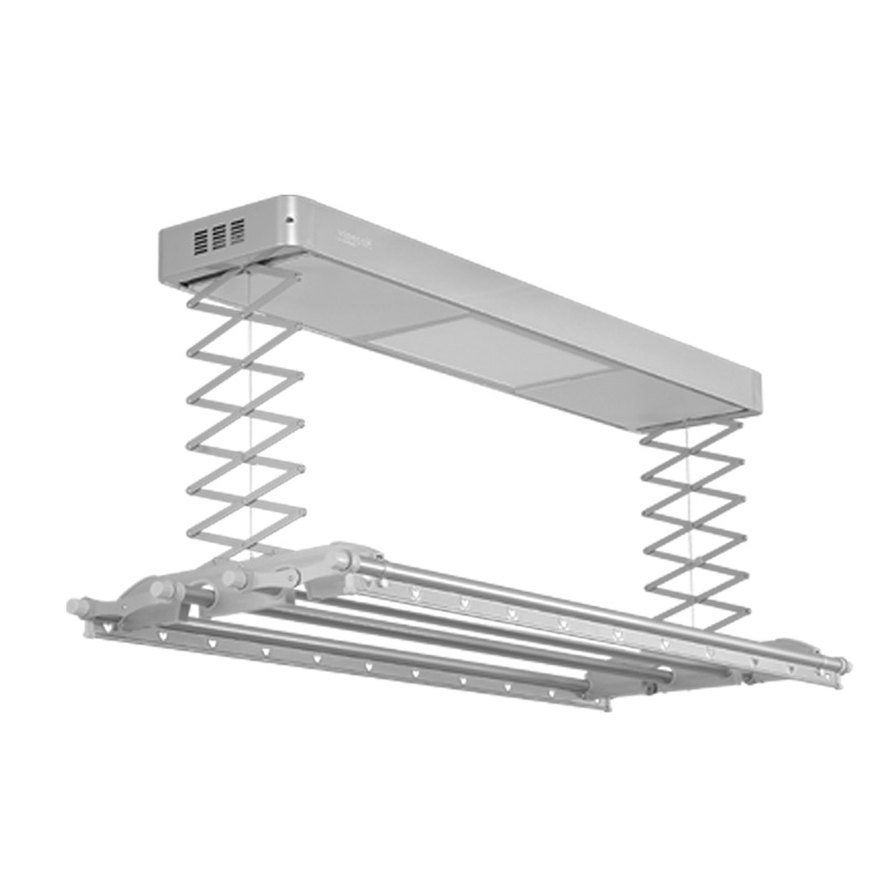 好易点电动晾衣架 阳台升降伸缩晒衣架 智能遥控晾衣杆 四杆照明晾衣架 Hoo2-1202/A 雅典银
